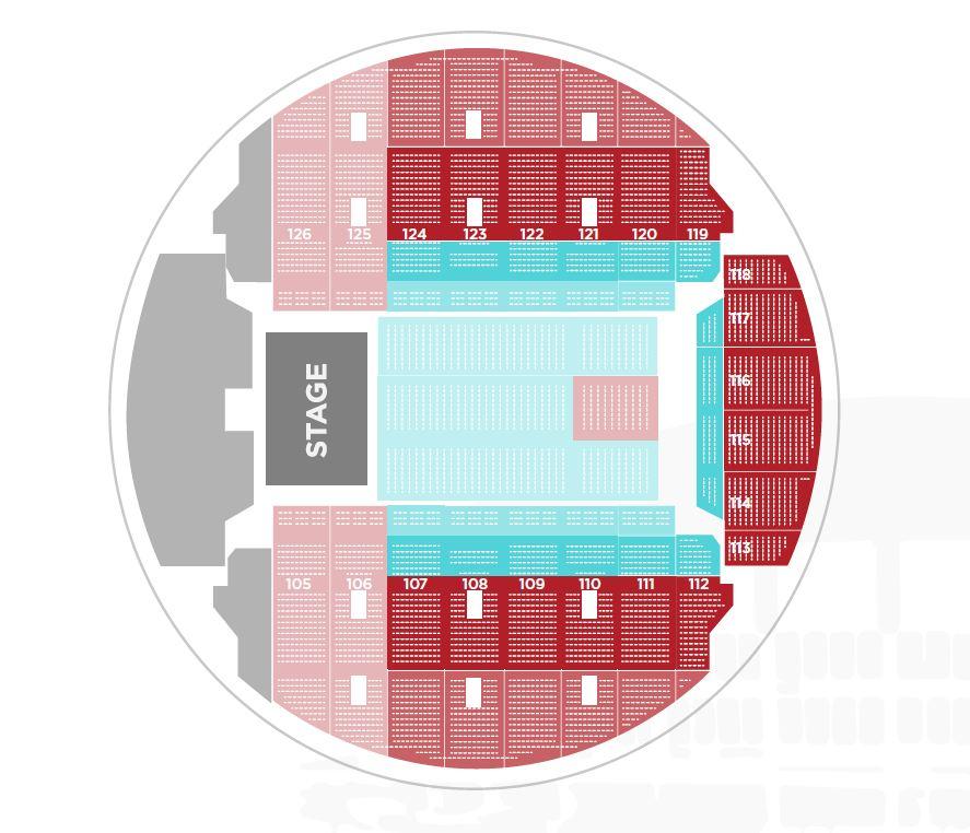 Ovens Auditorium Seat Map